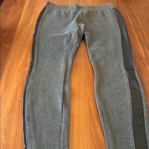 White House Black Market leggings with vegan leather